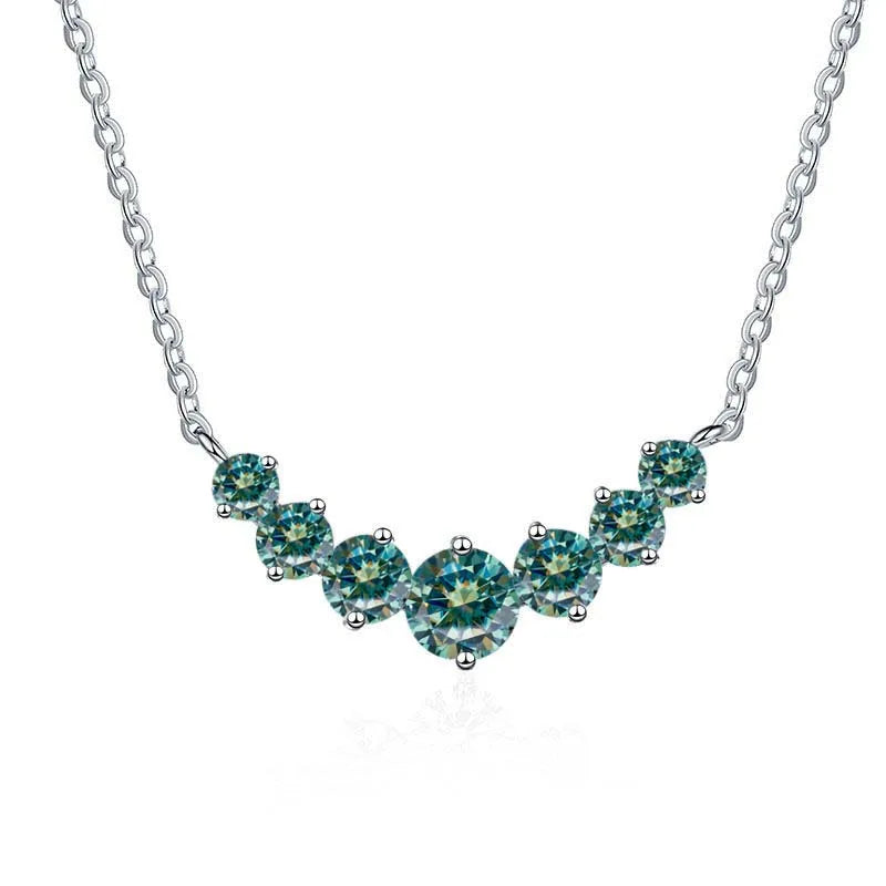 Total 2.8 carat Moissanite pendant necklace for charm lady  925 Sterling Sliver Wedding Fine Jewely with Certificates