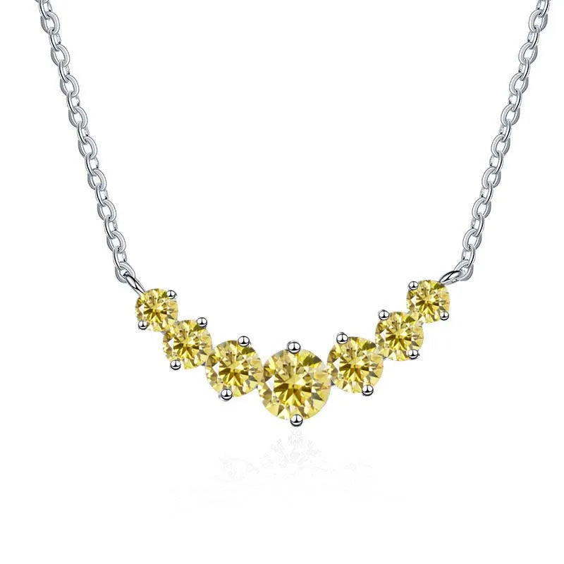 Total 2.8 carat Moissanite pendant necklace for charm lady  925 Sterling Sliver Wedding Fine Jewely with Certificates