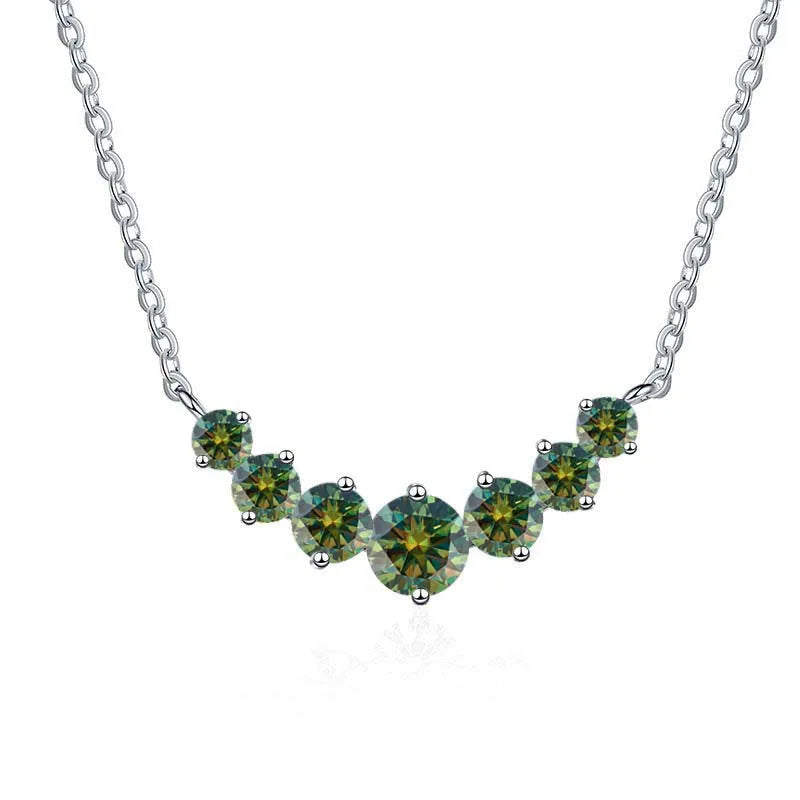 Total 2.8 carat Moissanite pendant necklace for charm lady  925 Sterling Sliver Wedding Fine Jewely with Certificates