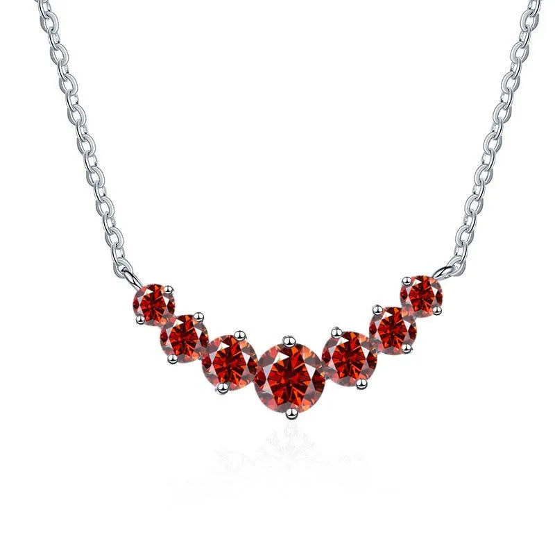 Total 2.8 carat Moissanite pendant necklace for charm lady  925 Sterling Sliver Wedding Fine Jewely with Certificates