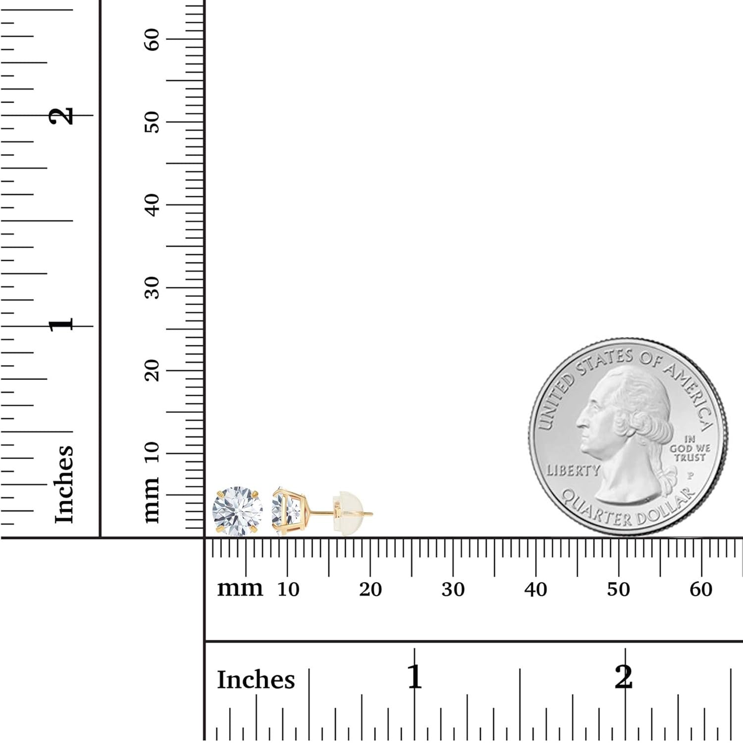 AGI Certified Lab-Grown Diamond Stud Earrings | 2 or 3 CTW | G Color VS Clarity | 14K Gold